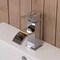 Alfi Brand Polished Chrome Square Body Curved Spout Sgl Lever Bathroom Faucet AB1258-PC - alternate 1